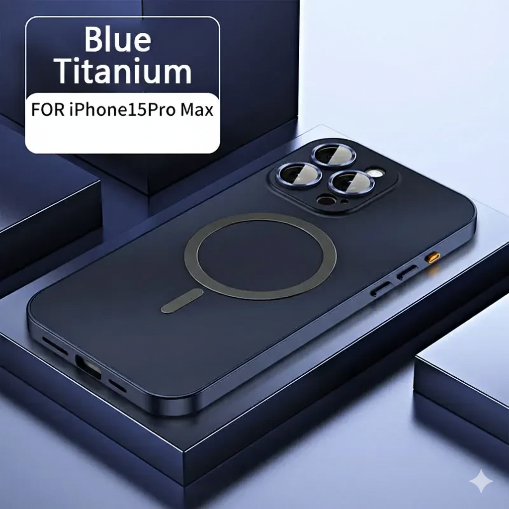 Luxury Metal Frame Magnetic Phone Case – Full Coverage for iPhone 13–16 Series - ZILVUS