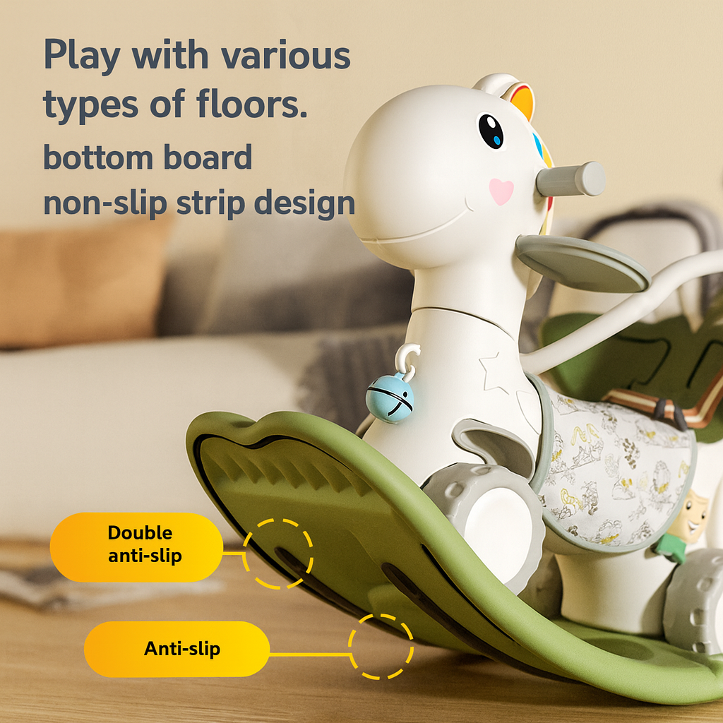 Modern Style Children’s Rocking Horse Slide Car - ZILVUS
