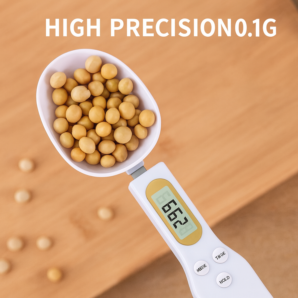 Digital Spoon Kitchen Scale 500g/0.1g Precise LCD Measuring Tool for Cooking & Baking - ZILVUS