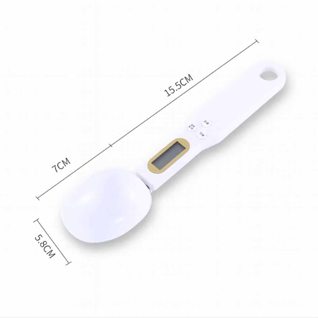 Digital Spoon Kitchen Scale 500g/0.1g Precise LCD Measuring Tool for Cooking & Baking - ZILVUS