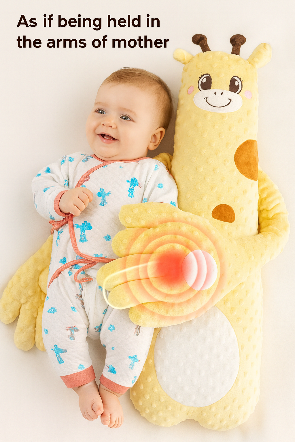 Electric Baby Patting Pillow with Soothing Vibration & Warm Pad - ZILVUS