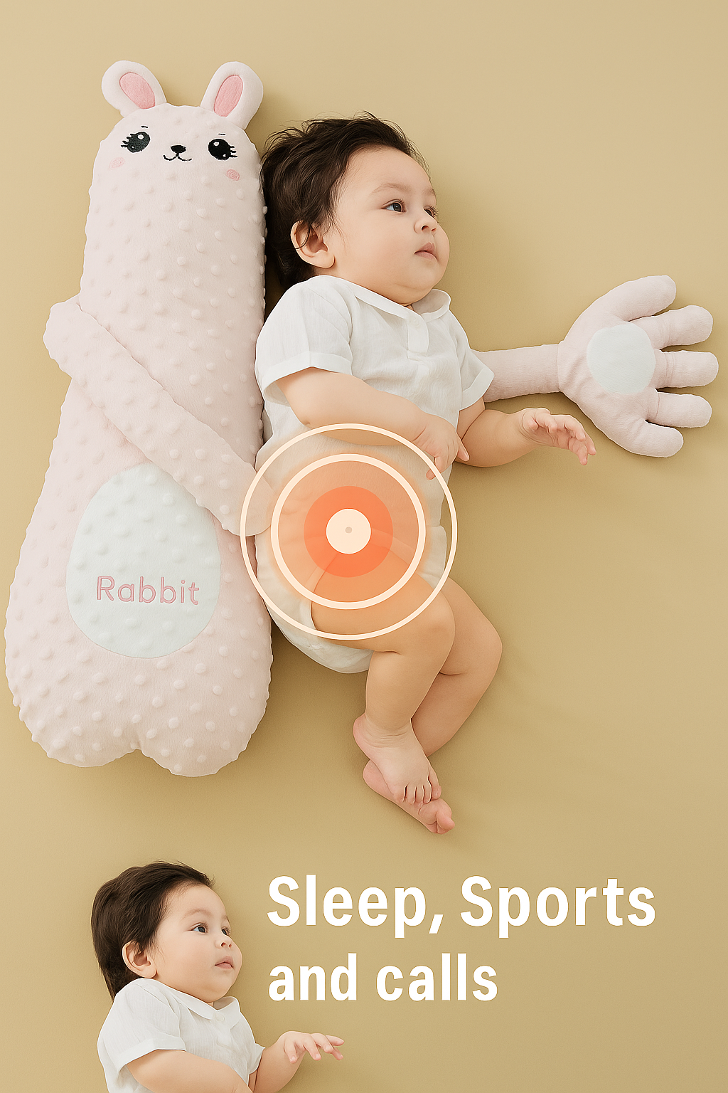 Electric Baby Patting Pillow with Soothing Vibration & Warm Pad - ZILVUS