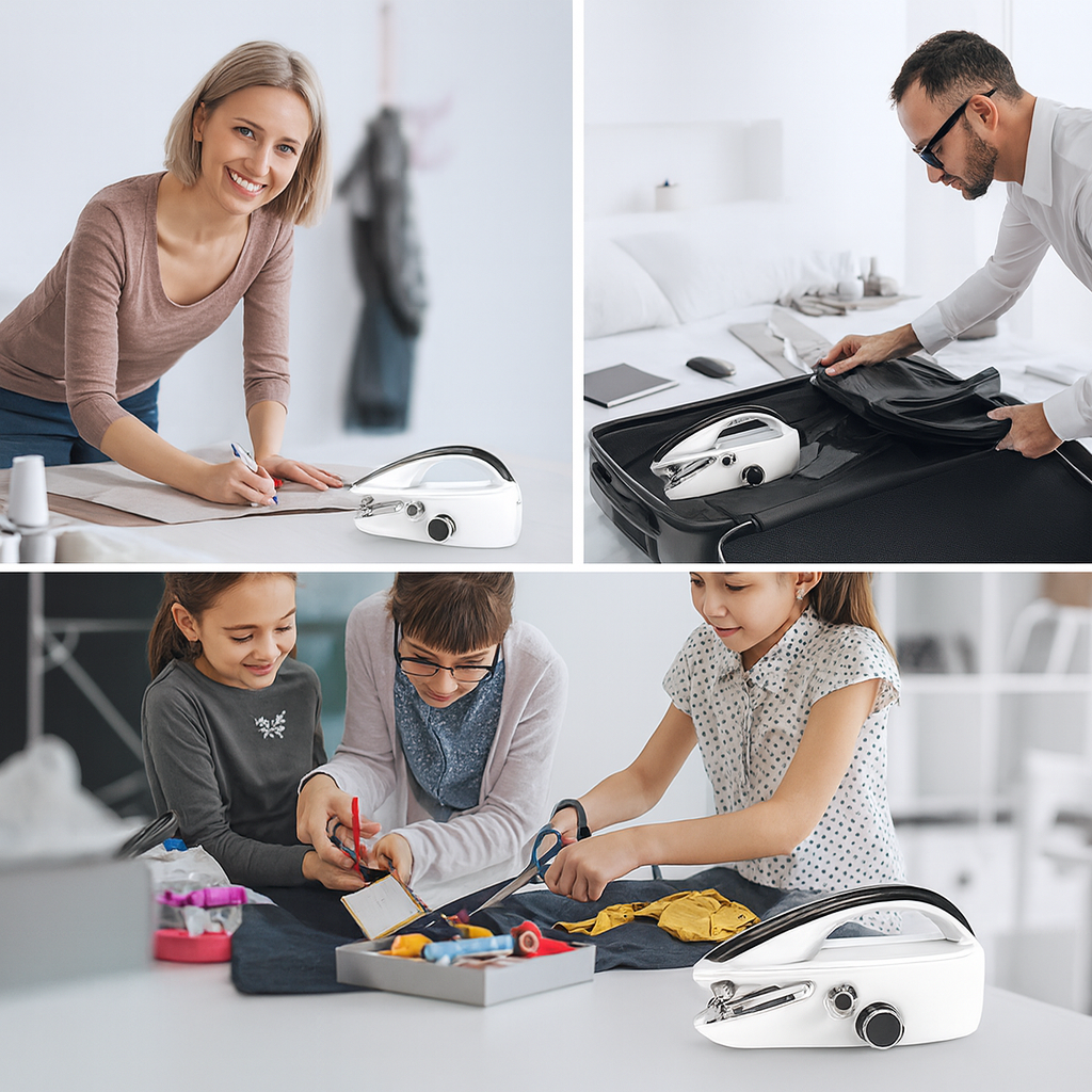 Mini Electric Handheld Sewing Machine 2-Speed Stitcher - ZILVUS