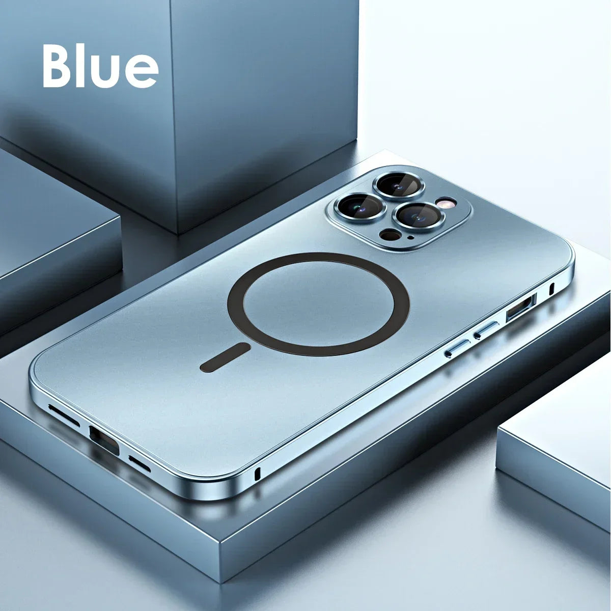 Aluminum Magnetic iPhone Case – MagSafe Clear Shockproof Cover - ZILVUS