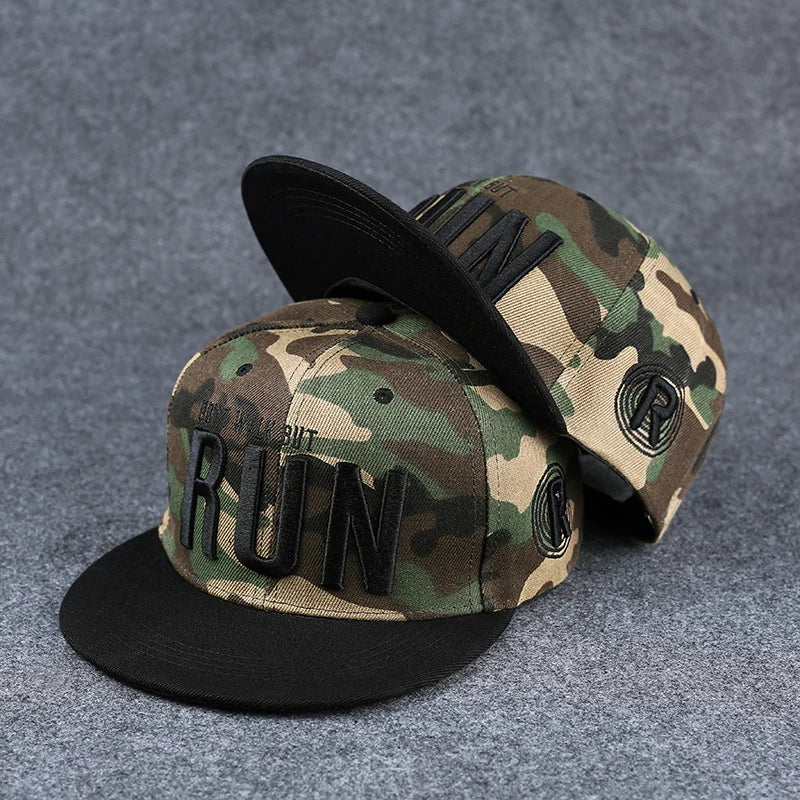 Flat Brim Baseball Cap – Adjustable Street Style Hat