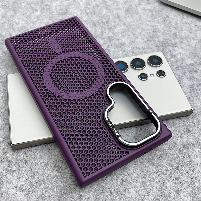 Mesh Cooling MagSafe Phone Case for Samsung Galaxy Series