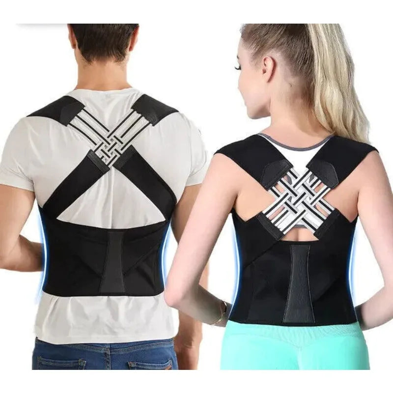 Back Posture Corrector Brace – Adjustable Shoulder & Spine Support for Men and Women - ZILVUS