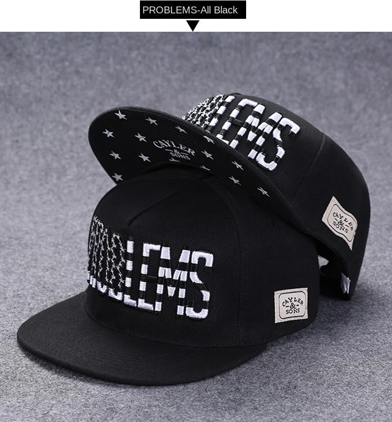 Flat Brim Baseball Cap – Adjustable Street Style Hat - ZILVUS
