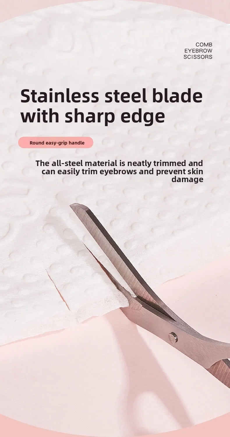 3PCS Eyebrow Trimmer Set | Precision Stainless Steel Manual Grooming Tools - ZILVUS