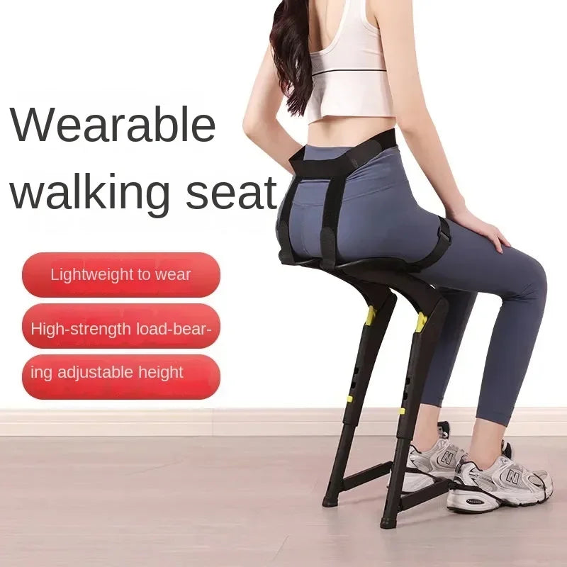 Lightweight Wearable Folding Chair – Portable Outdoor Seat - ZILVUS