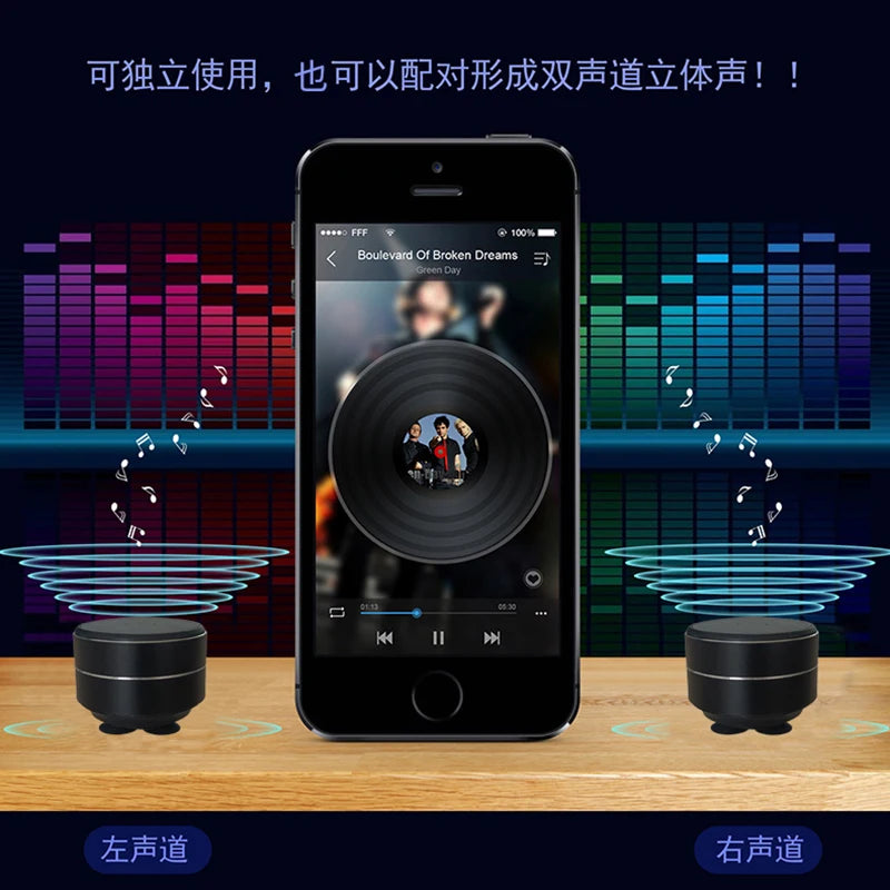 Mini Portable Metal USB Speaker - ZILVUS