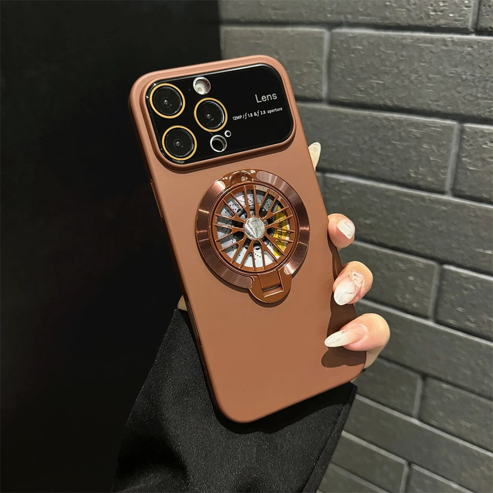Magnetic Gyroscope Phone Case – Shockproof Stand Cover for iPhone - ZILVUS