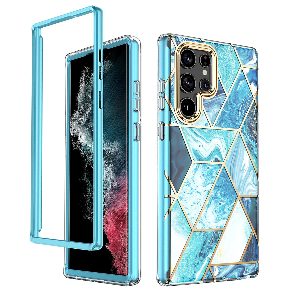 Luxury Plating Silicone Case for Samsung Galaxy S24 Series