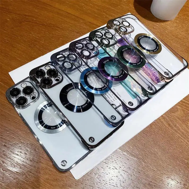 Luxury Magnetic Clear Bumper Case for iPhone 15/14/13/12/11 Series – Borderless Magsafe Cover - ZILVUS