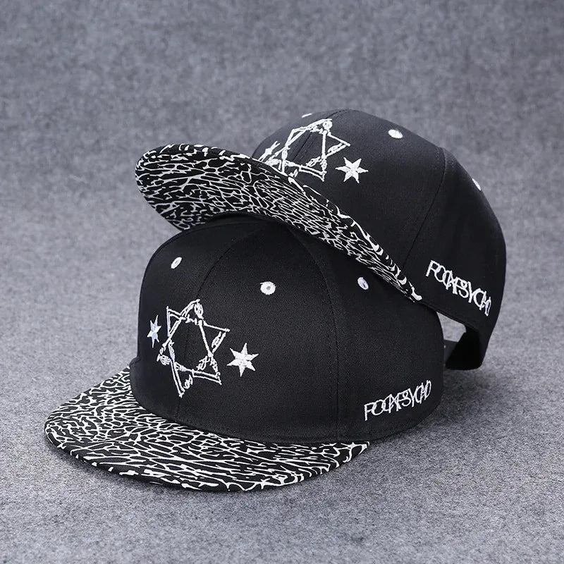 Flat Brim Baseball Cap – Adjustable Street Style Hat