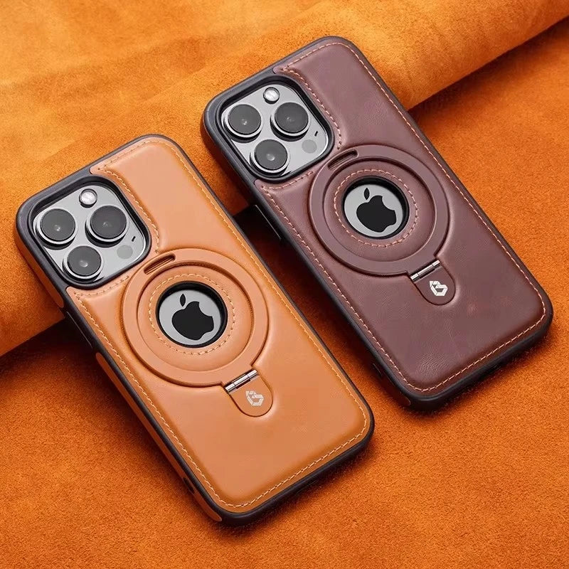 Luxury Leather Magsafe Case for iPhone 17/16/15/14/13/12 Series - ZILVUS