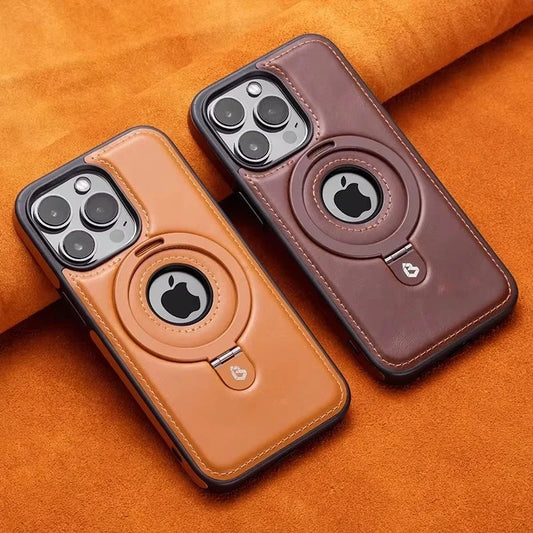 Luxury Leather Magsafe Case for iPhone 17/16/15/14/13/12 Series - ZILVUS