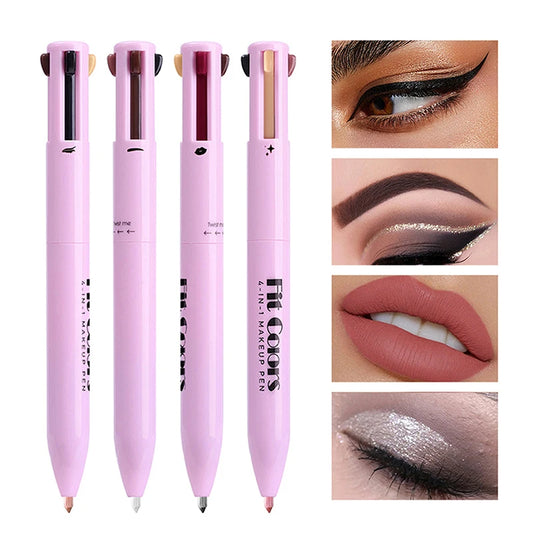 4-in-1 Makeup Pen – Lip Liner, Highlighter & Eyebrow Pencil - ZILVUS