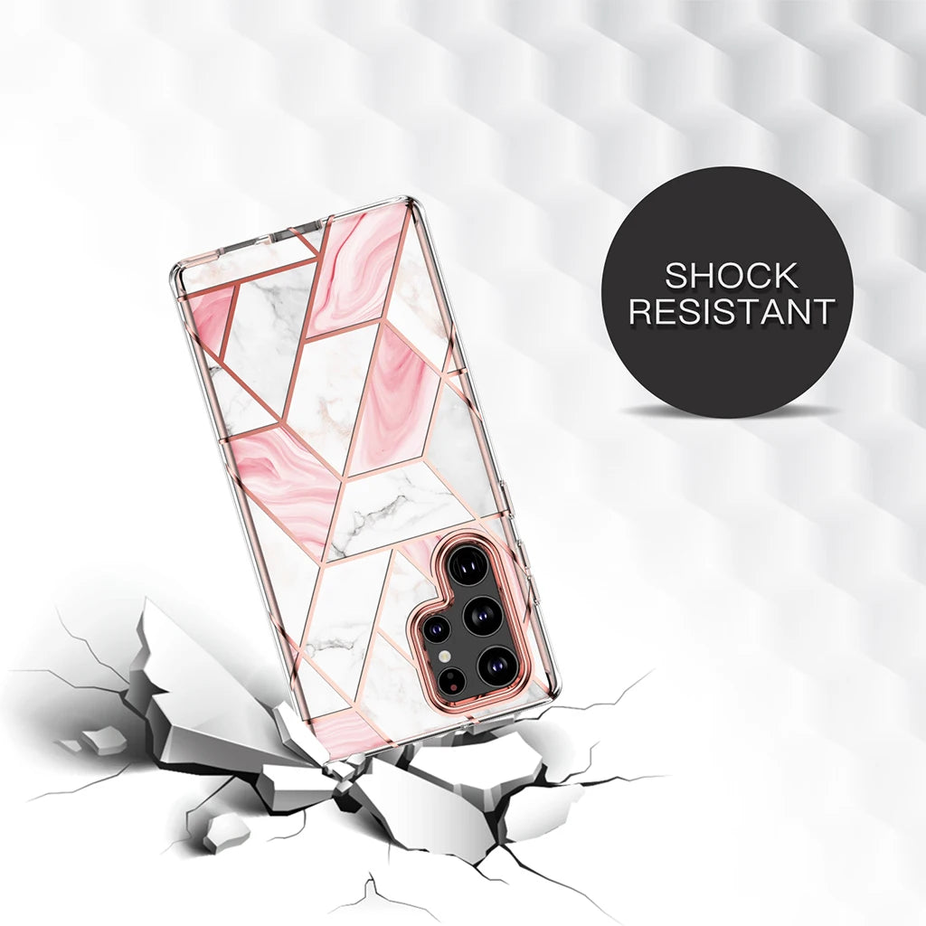 Luxury Plating Silicone Case for Samsung Galaxy S24 Series