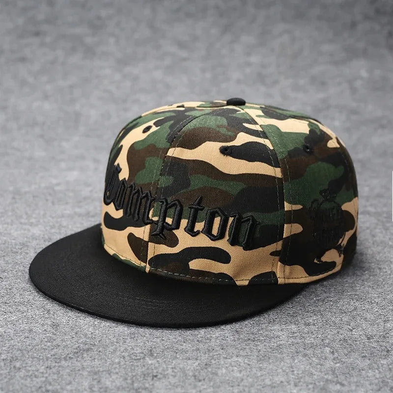 Flat Brim Baseball Cap – Adjustable Street Style Hat