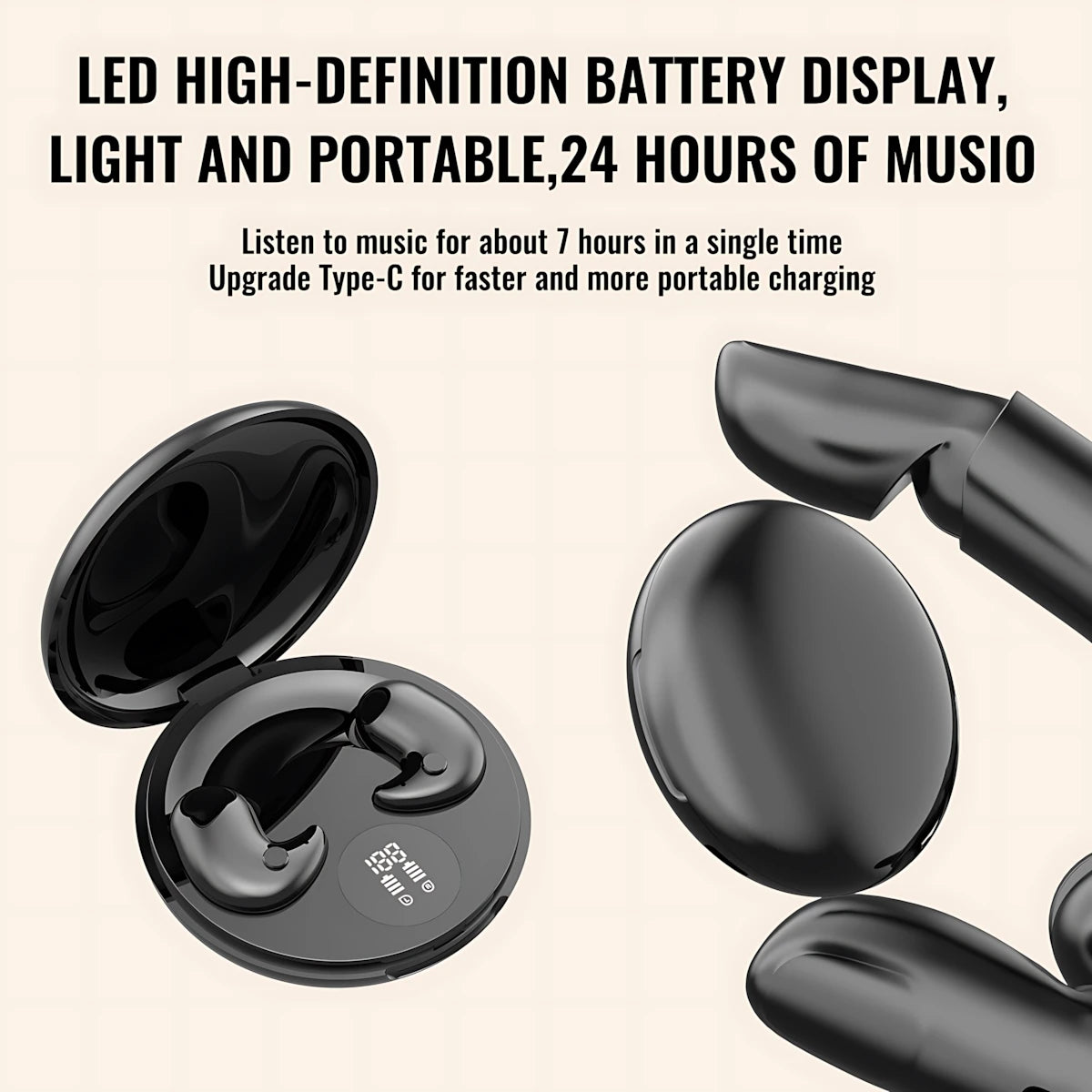 Sleep Earbuds – Mini Invisible Wireless Headset with Touch Control, Noise Cancellation & Long Battery Life - ZILVUS