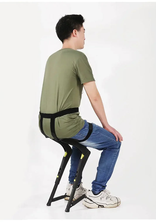 Lightweight Wearable Folding Chair – Portable Outdoor Seat - ZILVUS