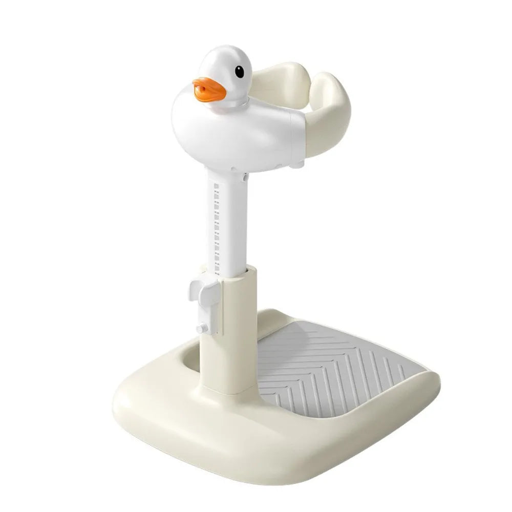Adjustable Baby Bath Shower Stand – Non-Slip, Height Adjustable Bath Rack with Cute Cartoon Design for 6–36 Months - ZILVUS