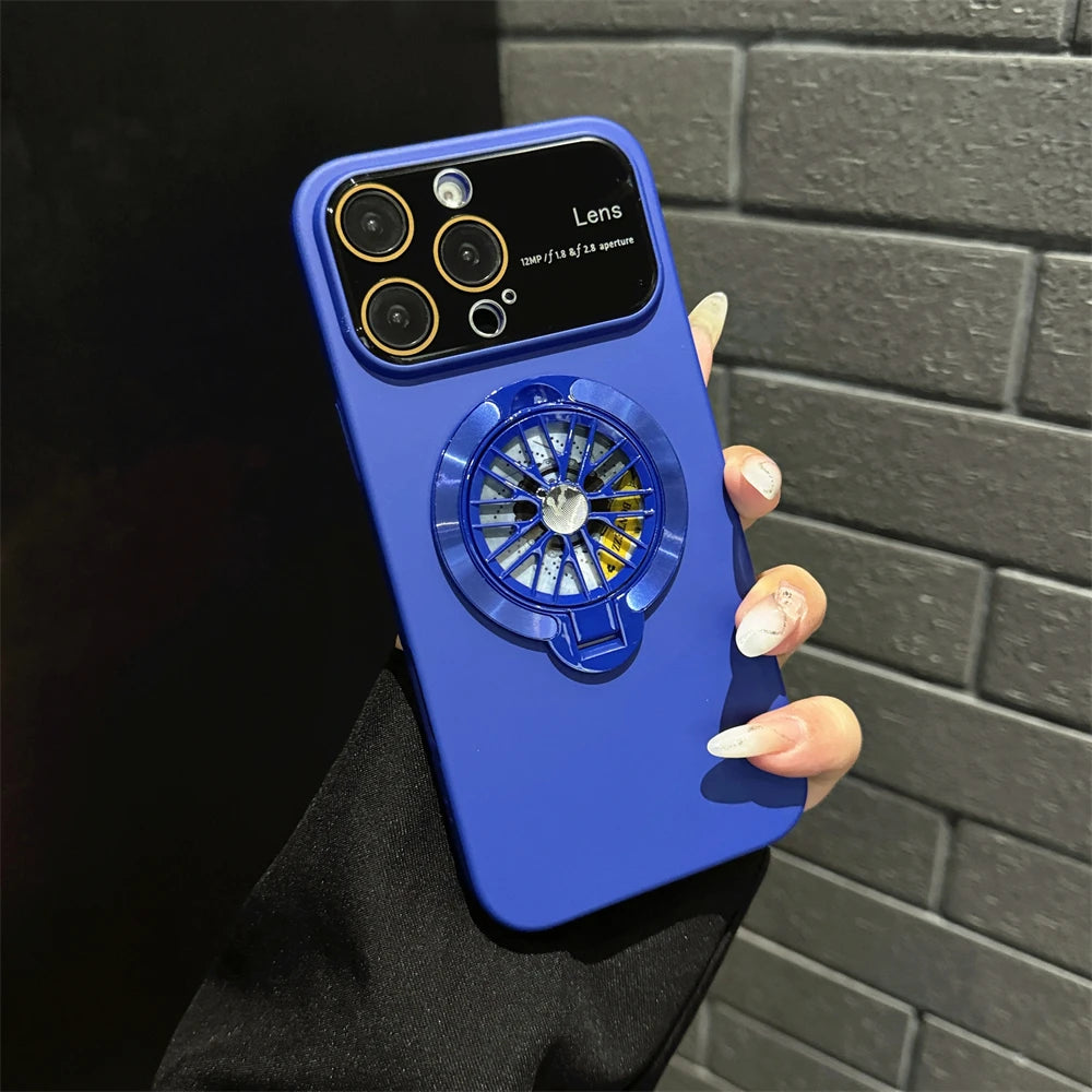 Magnetic Gyroscope Phone Case – Shockproof Stand Cover for iPhone - ZILVUS