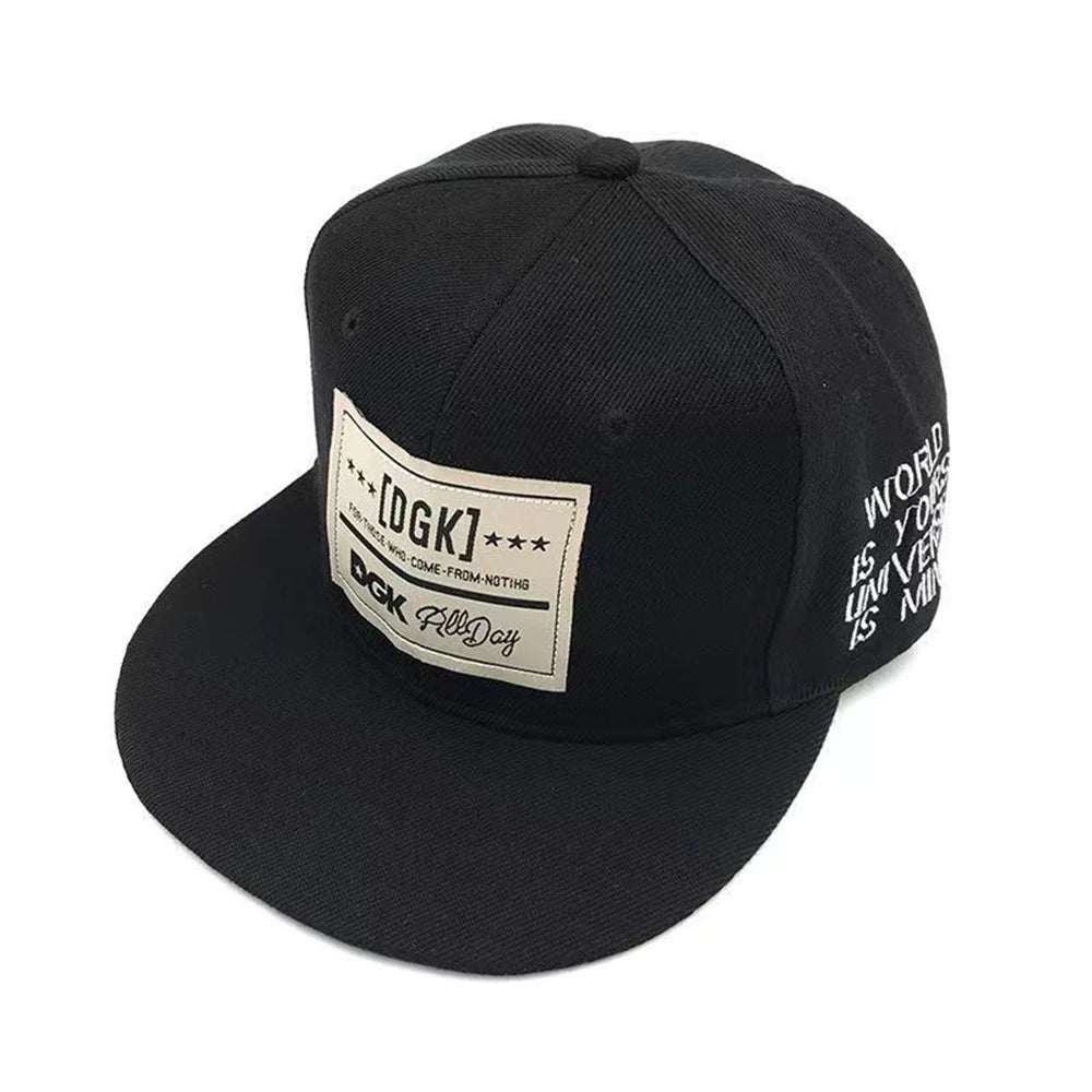 Flat Brim Baseball Cap – Adjustable Street Style Hat