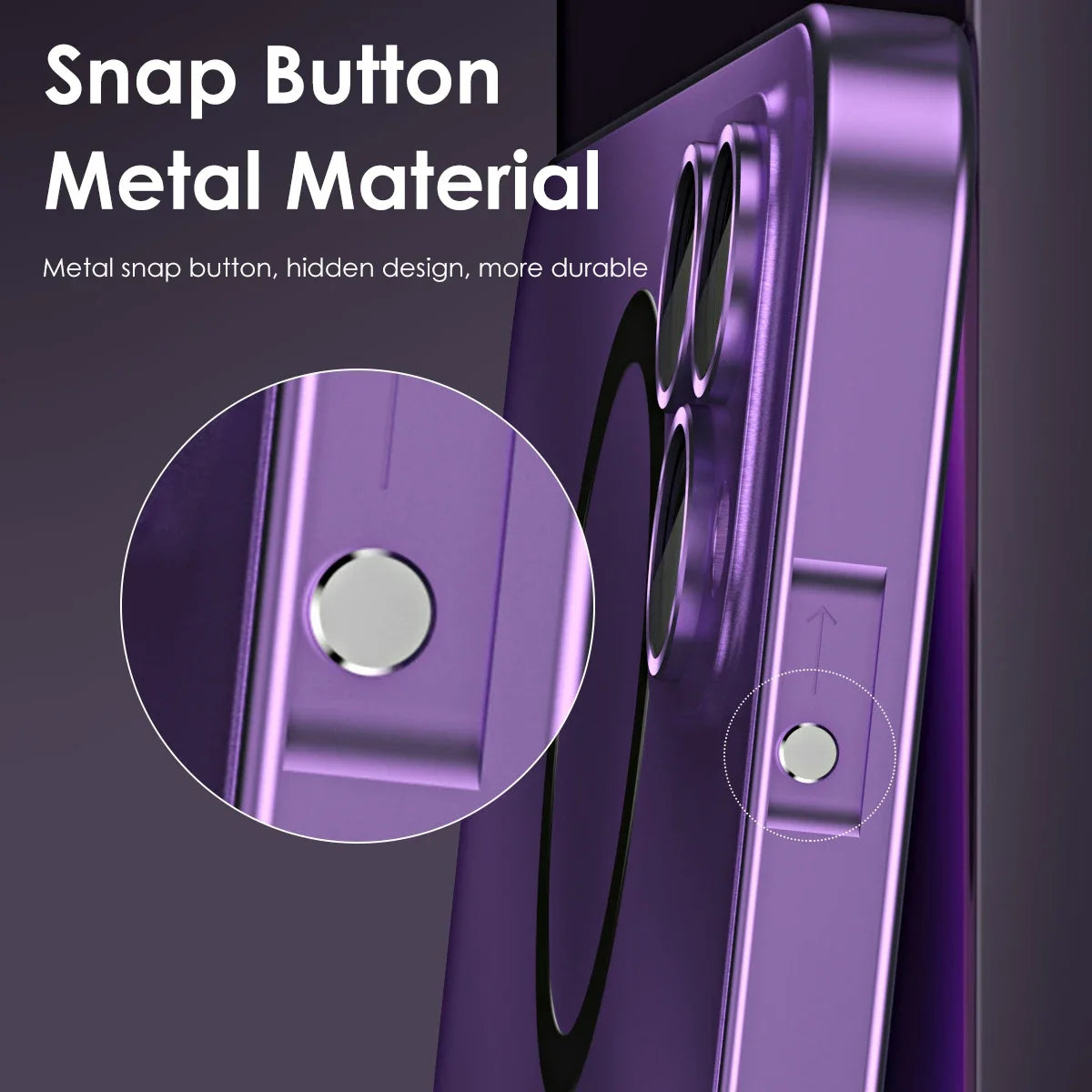 Luxury Metal Frame Magnetic Phone Case – Full Coverage for iPhone 13–16 Series - ZILVUS