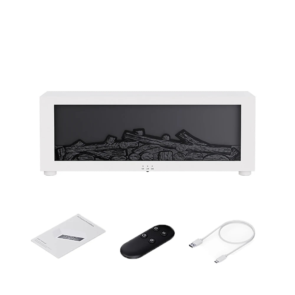Flame Aroma Humidifier – Essential Oil Diffuser with RGB Light - ZILVUS