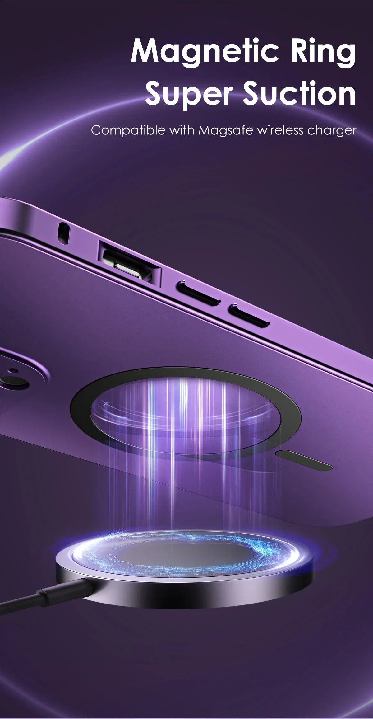 Aluminum Magnetic iPhone Case – MagSafe Clear Shockproof Cover - ZILVUS