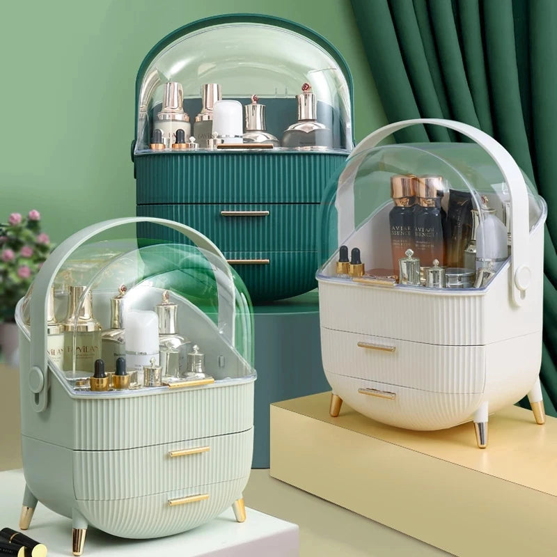 Waterproof Makeup Organizer Box with Drawers 36cm - ZILVUS