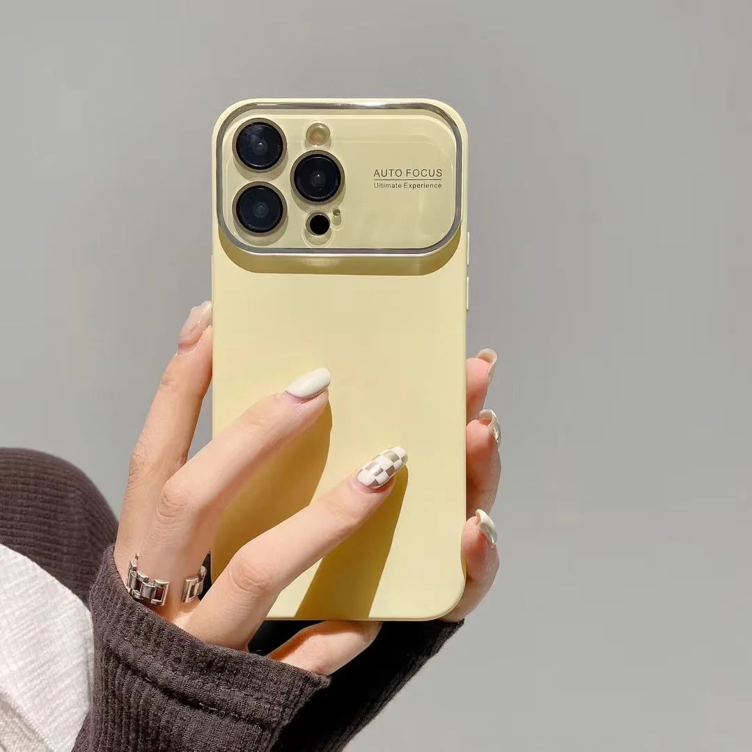 Glass Large Window Camera Protection Case for iPhone 15/14/13/12 Series - ZILVUS