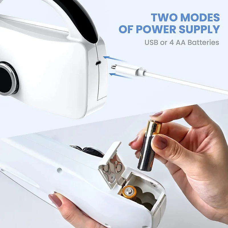 Mini Electric Handheld Sewing Machine 2-Speed Stitcher - ZILVUS