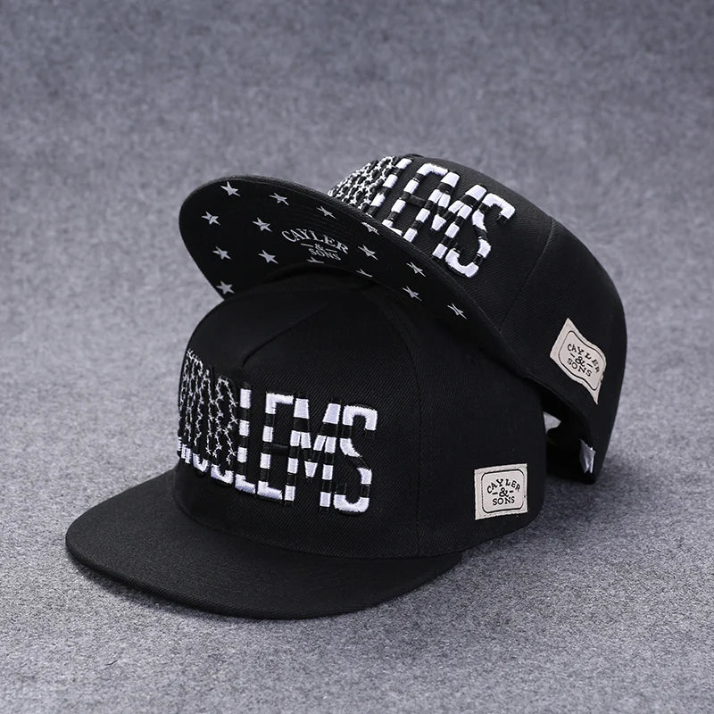 Flat Brim Baseball Cap – Adjustable Street Style Hat