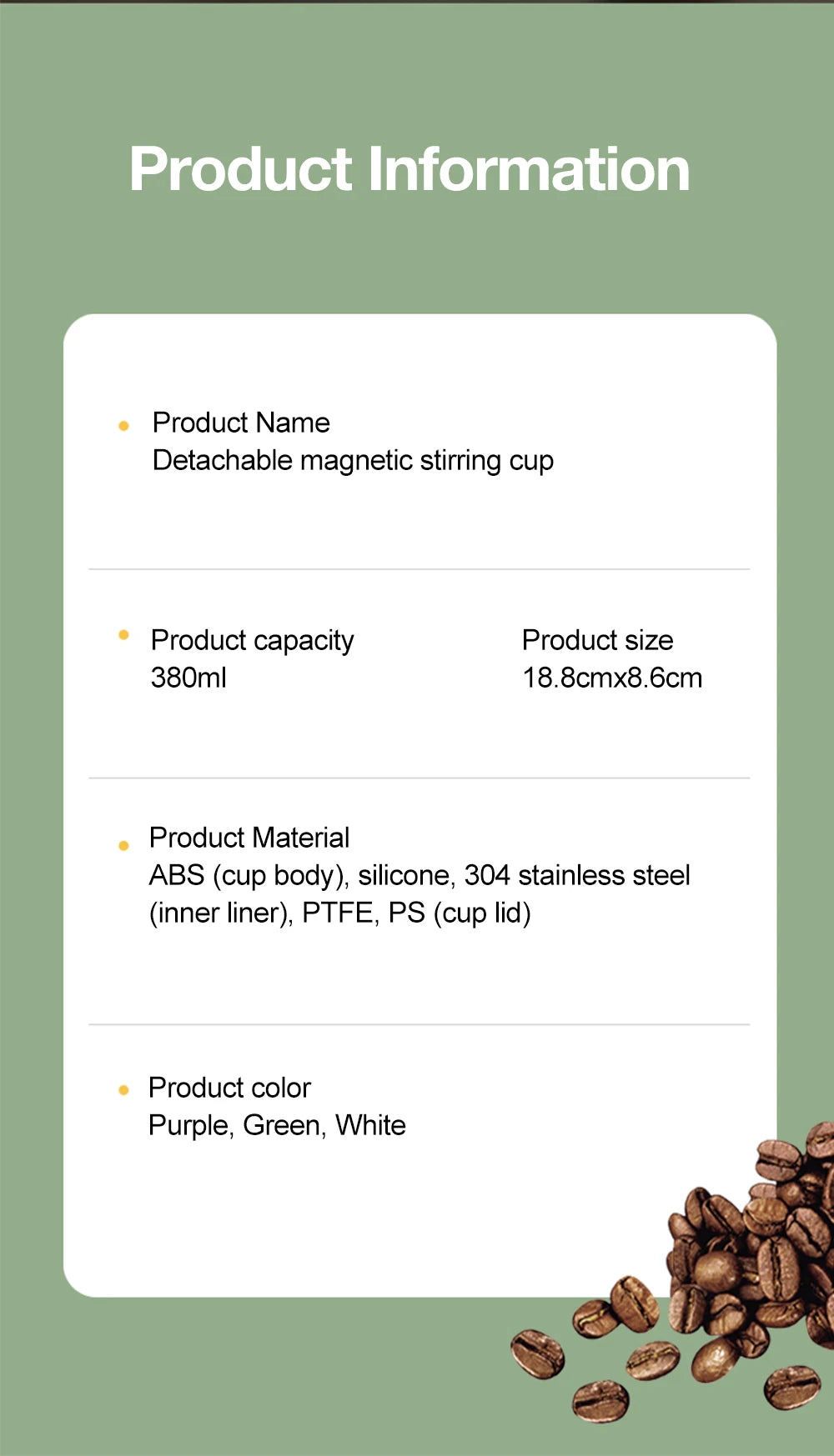 Automatic Self-Stirring Mug with LED Display – 380ml USB Cup - ZILVUS