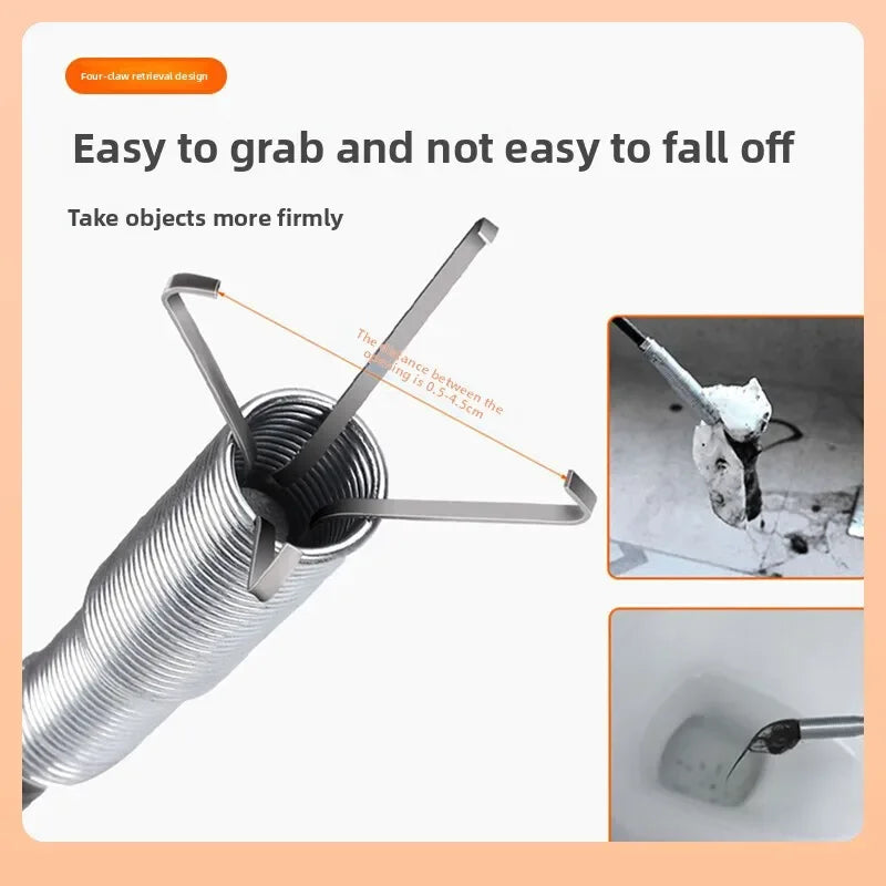 Claw Drain unblocker – Flexible Pipe Cleaner Tool - ZILVUS