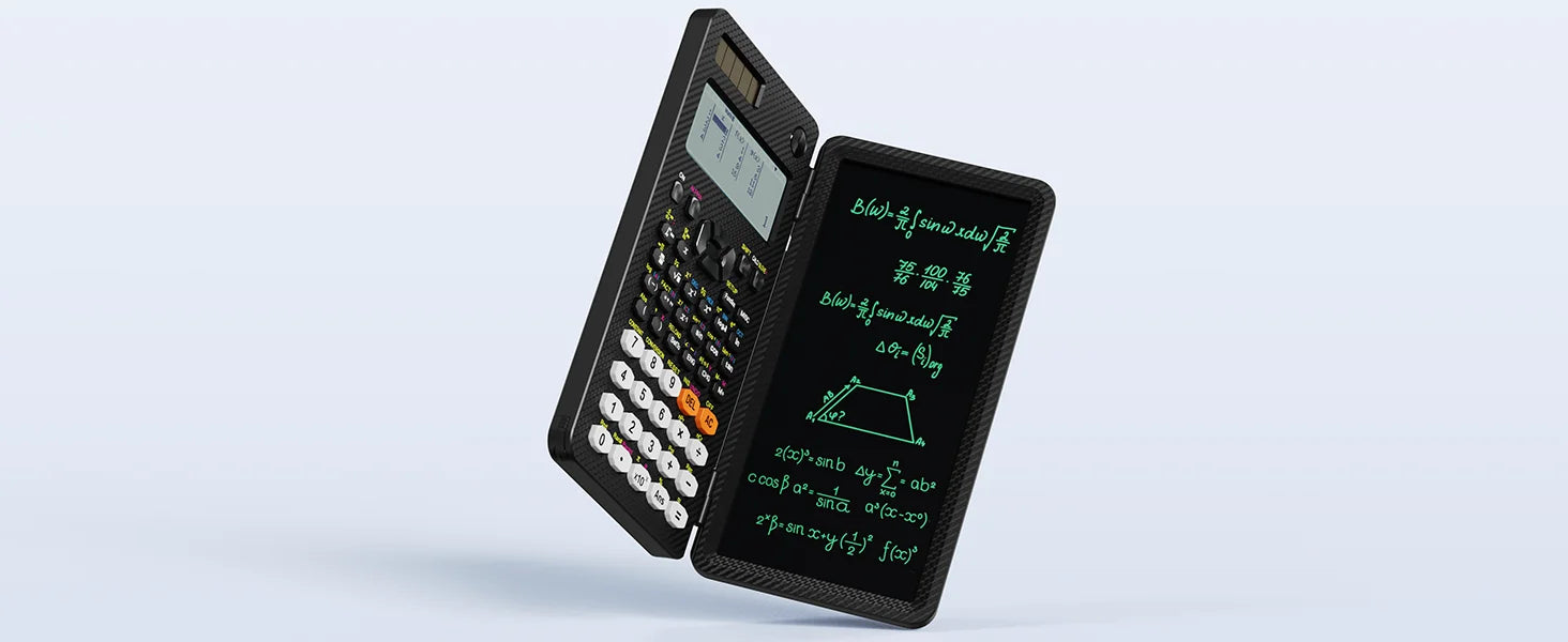 2-in-1 Rechargeable Scientific Calculator with LCD Writing Pad & Stylus - ZILVUS