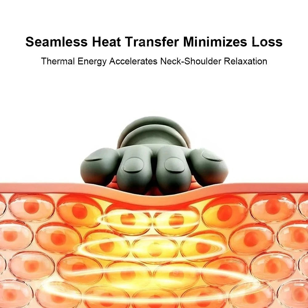 Electric Neck and Shoulder Massager with Heat Therapy - ZILVUS