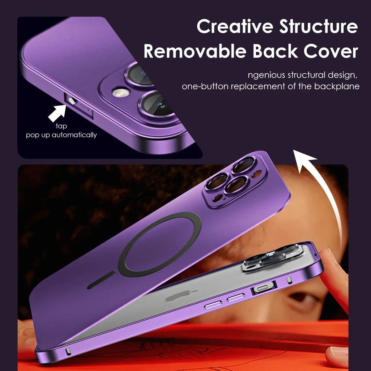 Luxury Metal Frame Magnetic Phone Case – Full Coverage for iPhone 13–16 Series - ZILVUS