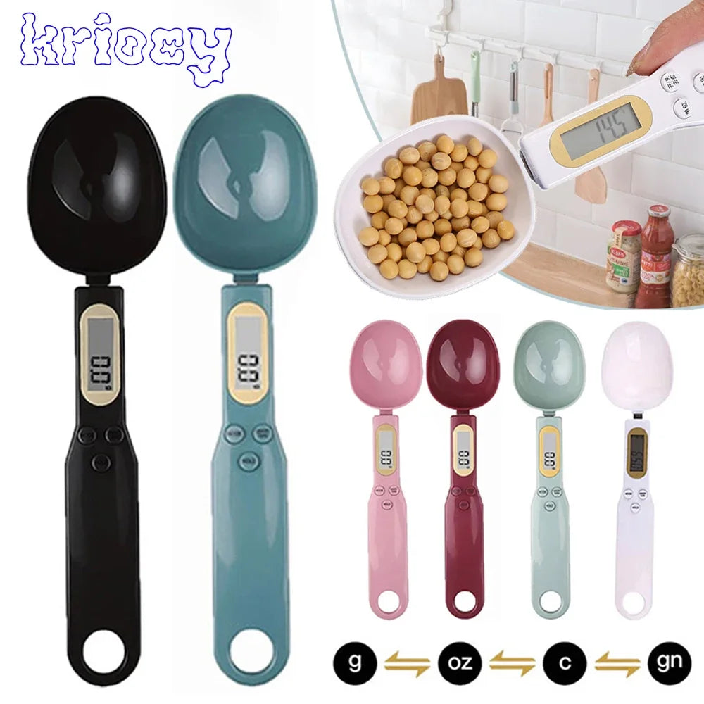 Digital Spoon Kitchen Scale 500g/0.1g Precise LCD Measuring Tool for Cooking & Baking - ZILVUS