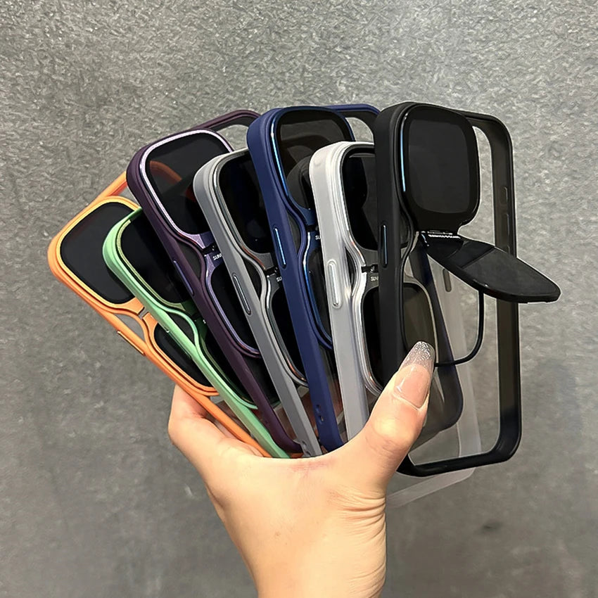 Sunglasses Holder Phone Case For Iphone 16 15 14 13 12 Series - ZILVUS