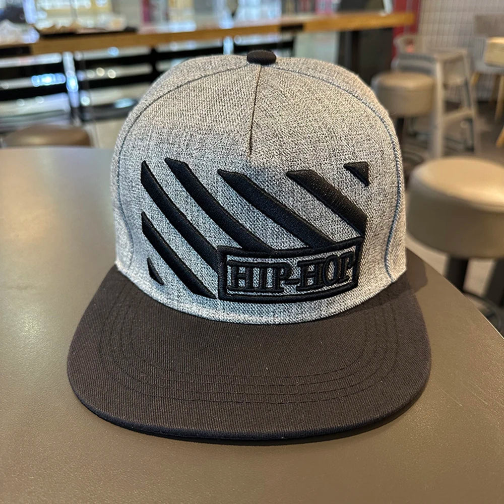 Flat Brim Baseball Cap – Adjustable Street Style Hat