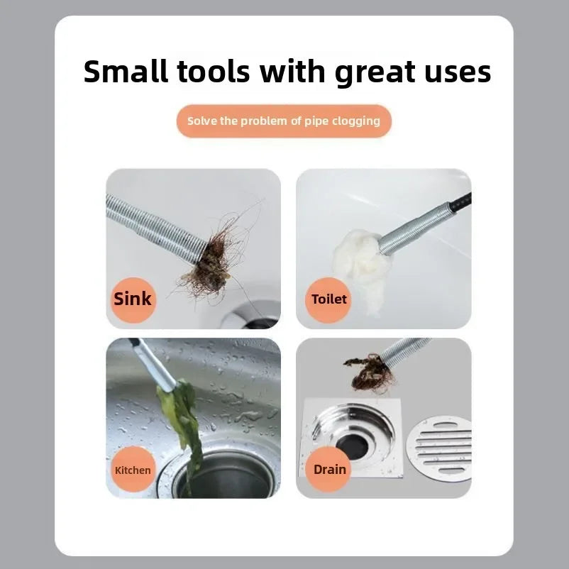 Claw Drain unblocker – Flexible Pipe Cleaner Tool - ZILVUS