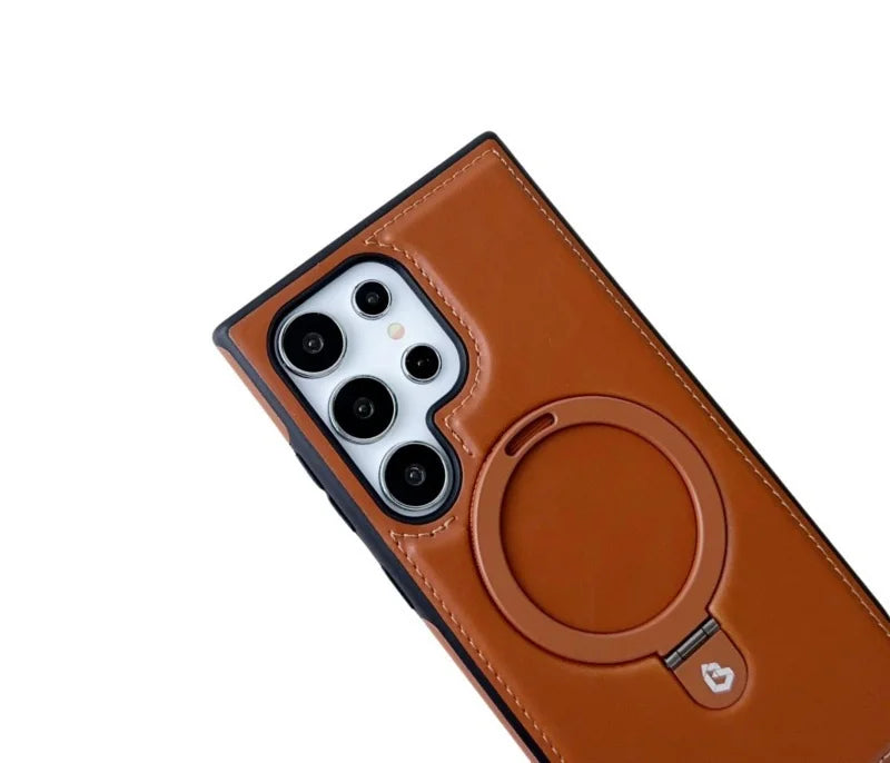 Leather for Magsafe Case For Samsung Galaxy S-25,24,23 Series - ZILVUS