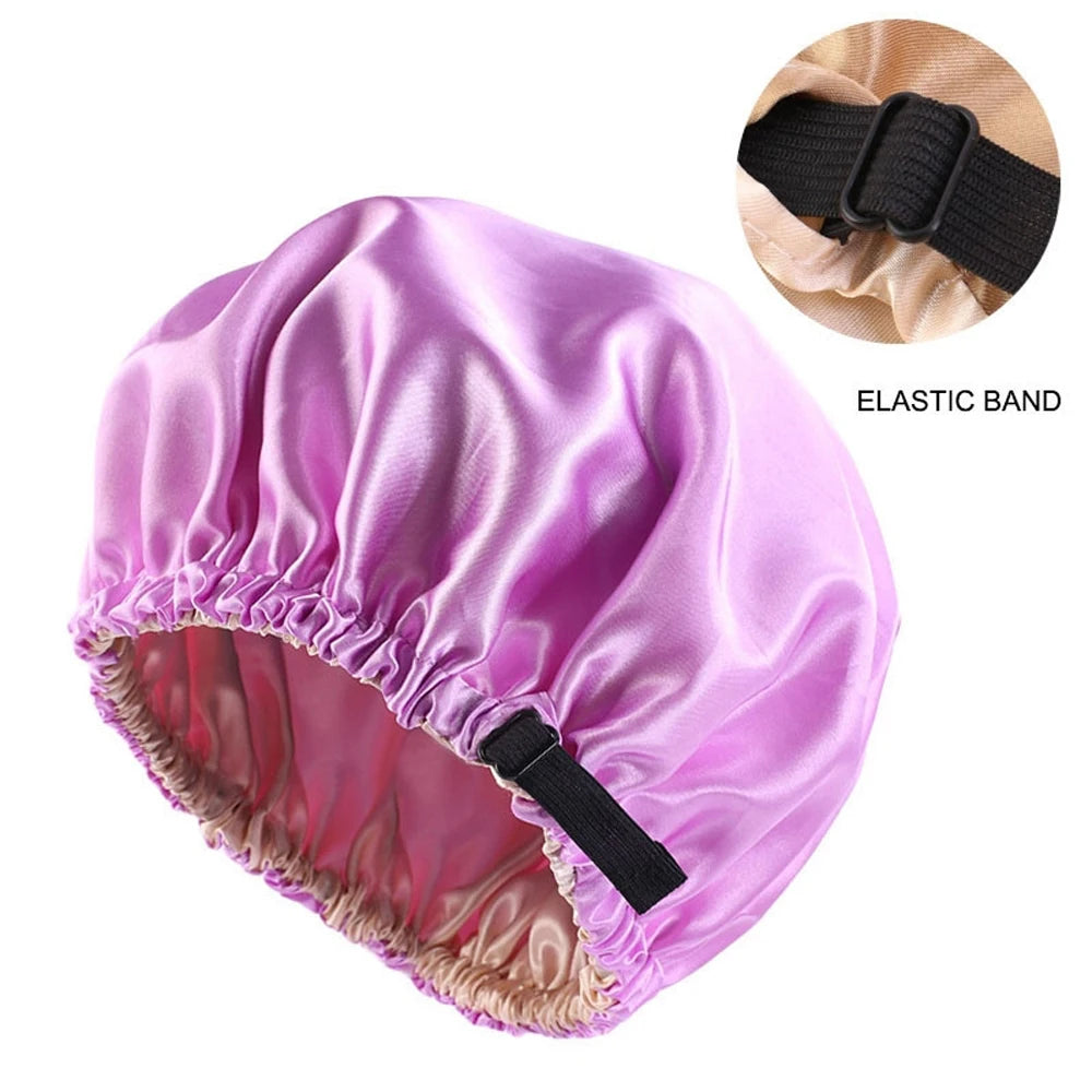 Luxury Satin Sleep Bonnet | Adjustable Silk Hair Bonnet for Sleeping - ZILVUS