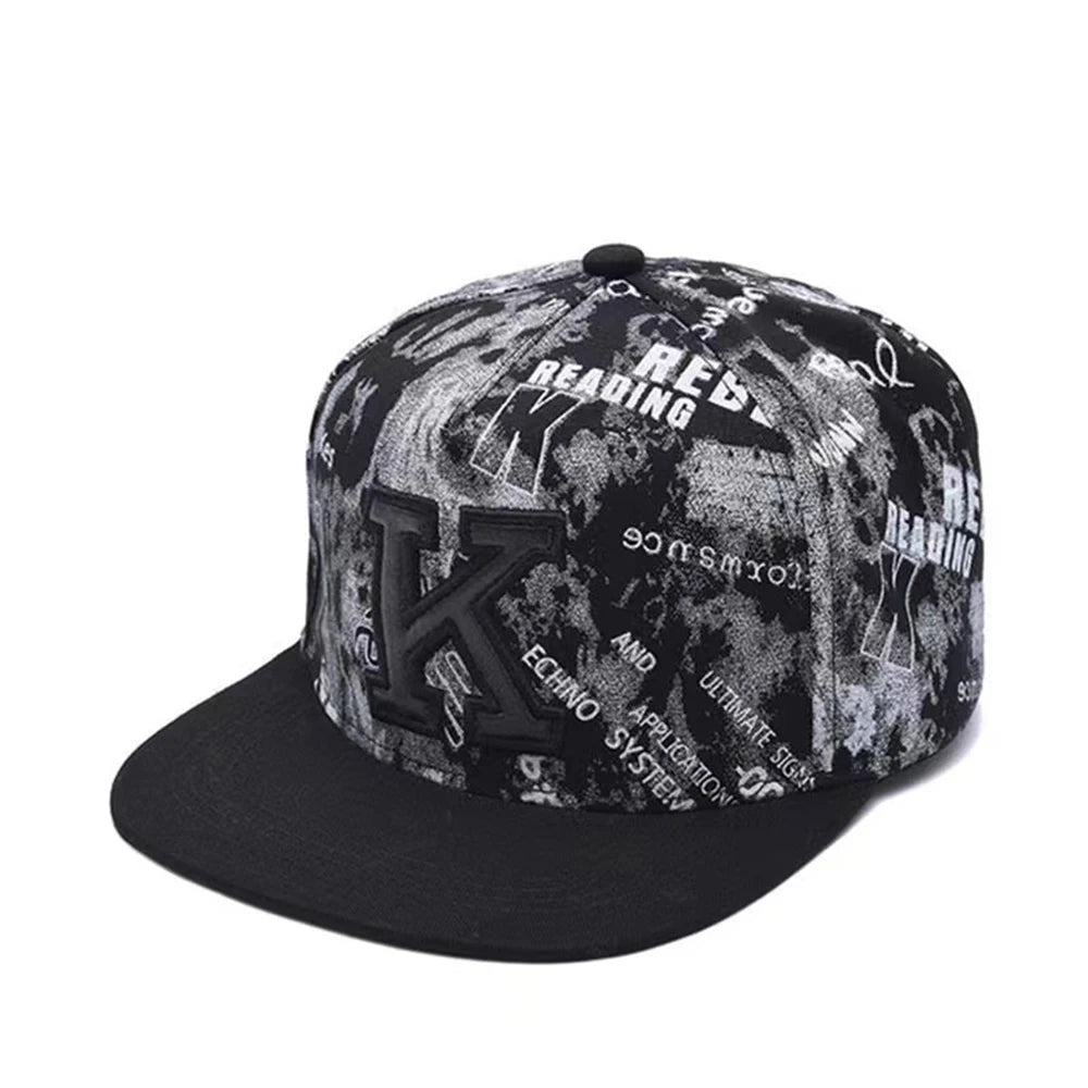 Flat Brim Baseball Cap – Adjustable Street Style Hat - ZILVUS