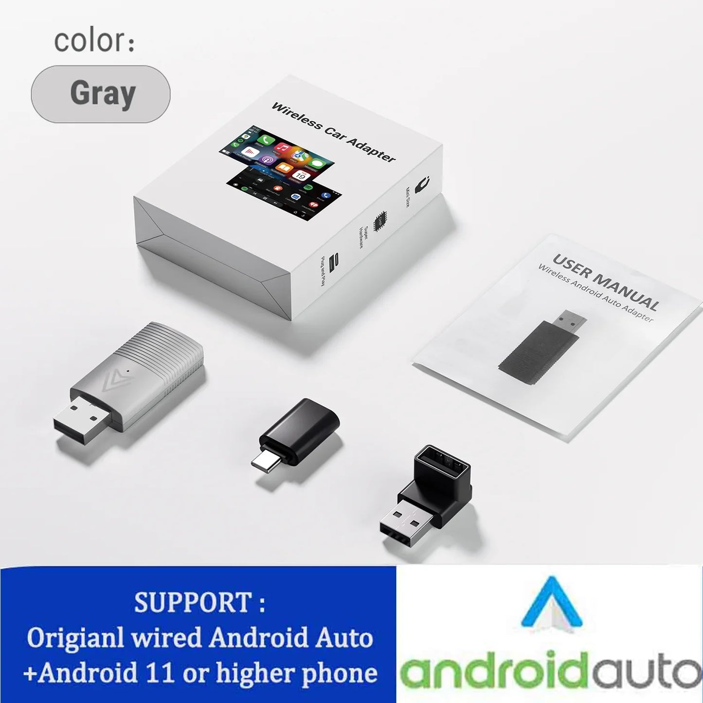 Mini Wireless Bluetooth CarPlay Adapter for Android and iPhone | Wireless CarPlay Dongle