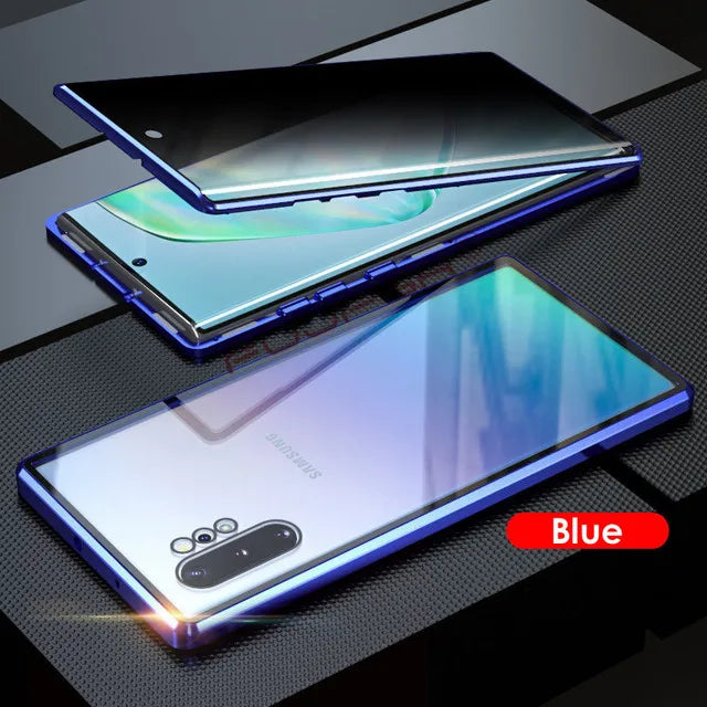 Anti-Peeping Magnetic Case for Samsung, Double Sided Tempered Glass Cover,S25 S24 S23 Series